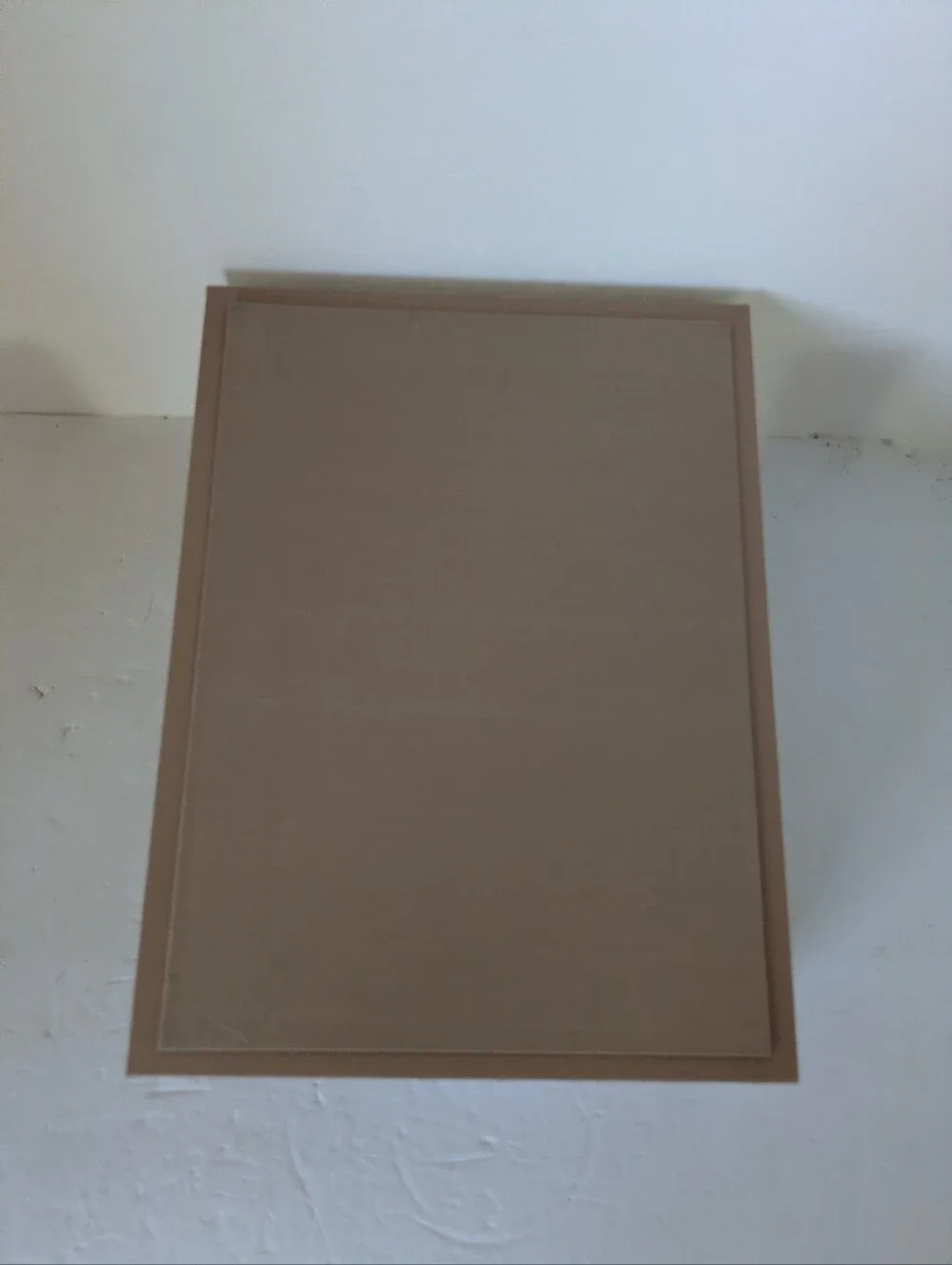 Storage Box in Light Brown  Home Organization Box Adjustable Inside Dividers